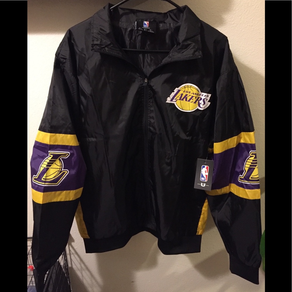 NBA L.A Lakers collared zip-up windbreaker